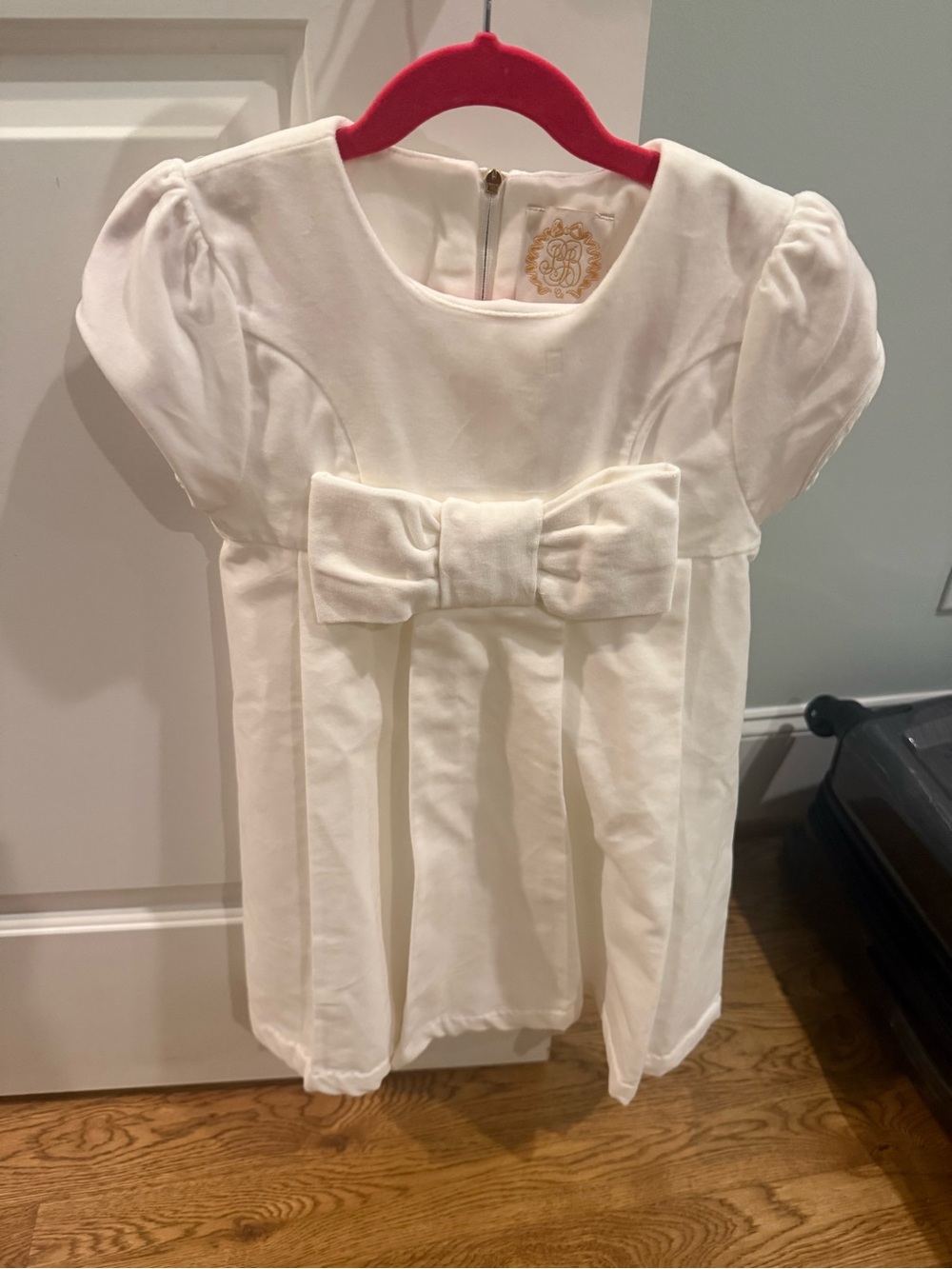 The Beaufort Bonnet Company Cream Bow Front Formal Dress